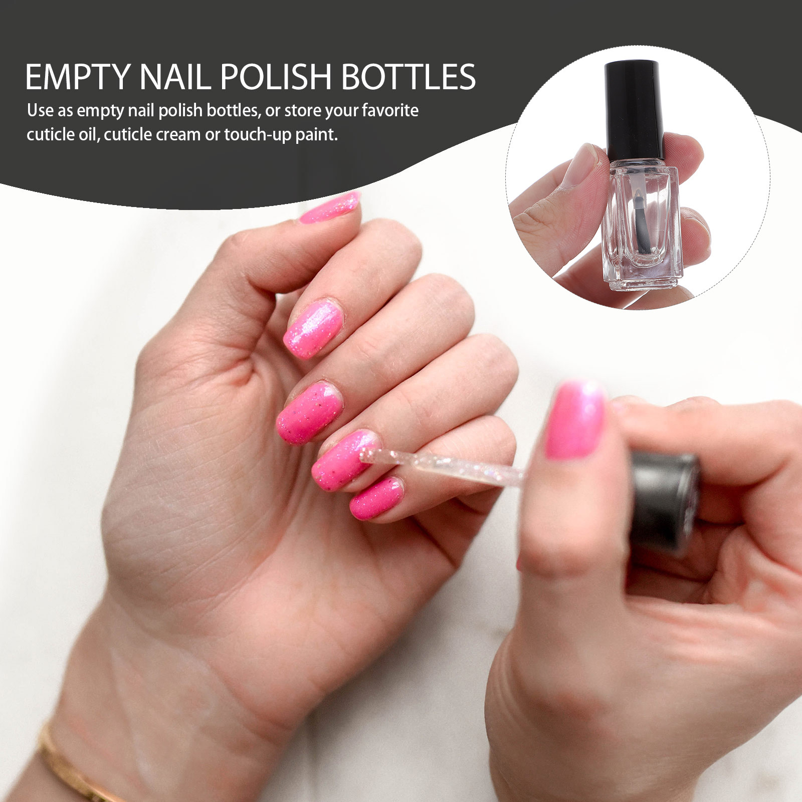 20Pcs Exquisite Glass Nail Pol - огляд і ціна Perfume Refill Bottle