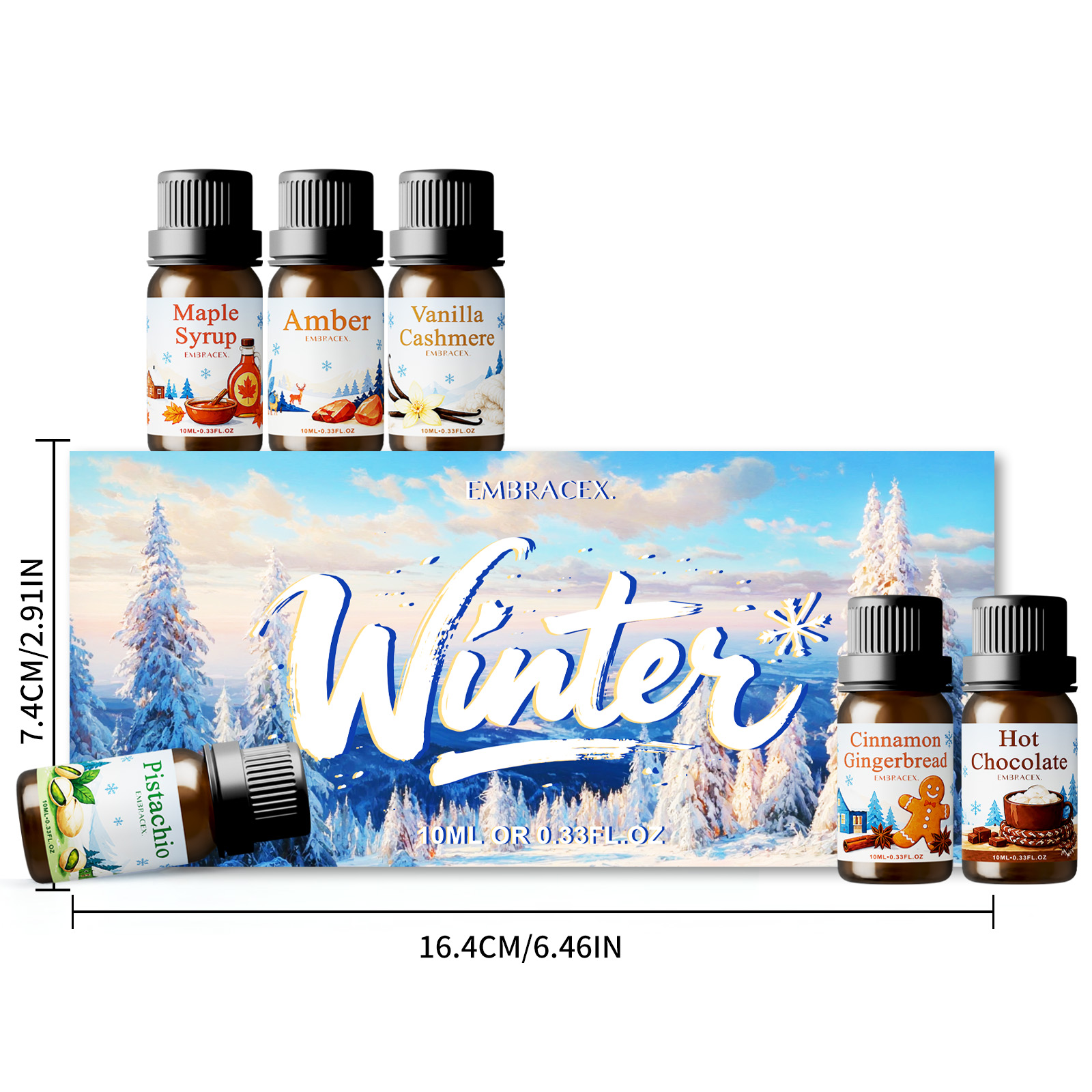 6pc/1pc Winter Fragrance Oils  - огляд і ціна Amber Musk Oil