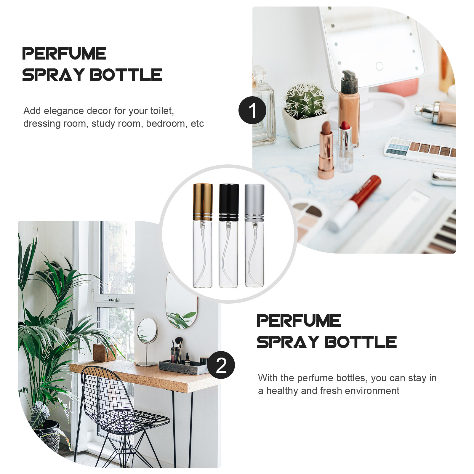 6Pcs Premium Leakproof Portabl - огляд і ціна Perfume Refill Bottle
